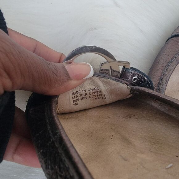 Michael kors Fulton MK Medallion Metallic flats Wmns Sz 7 - Picture 8 of 8